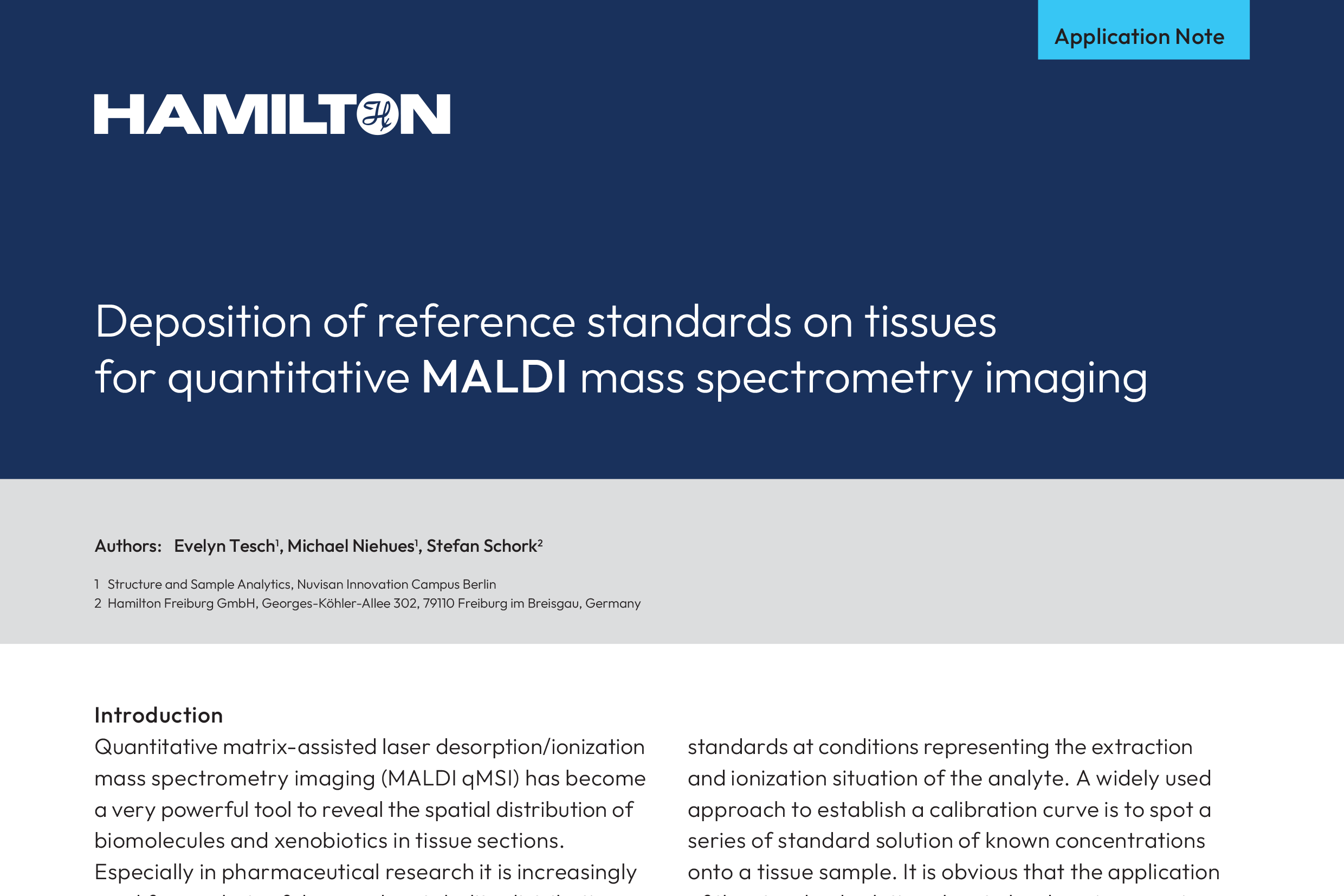 MALDI mass spec application note
